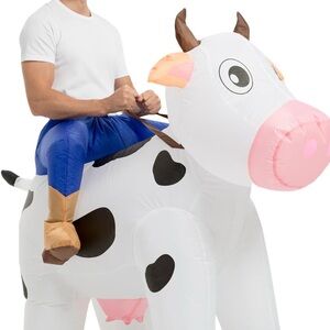 Inflatable Ride-On Cow Costume